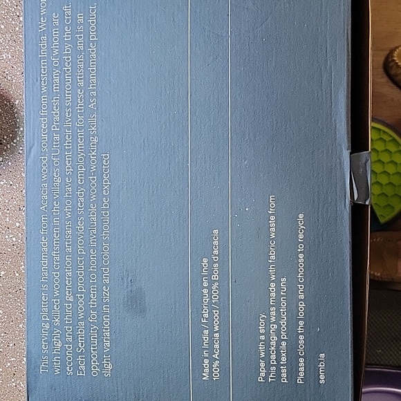 Sembla Wood Serving Platter - Picture 4 of 4